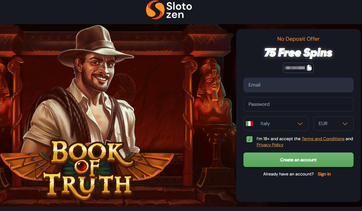 Slotozen Casino 75 FS